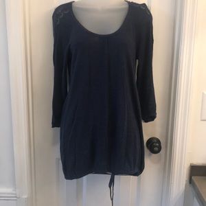 American Rag cotton tie waist top